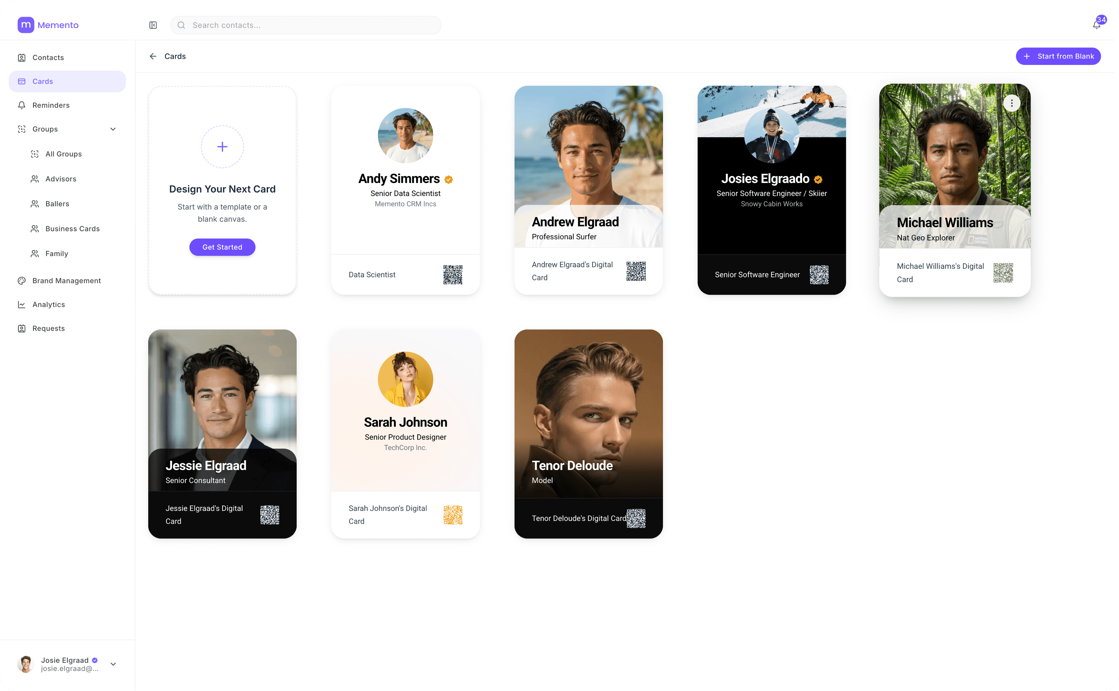 Memento CRM Dashboard - View 2