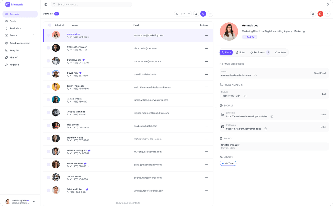 Contact List Background